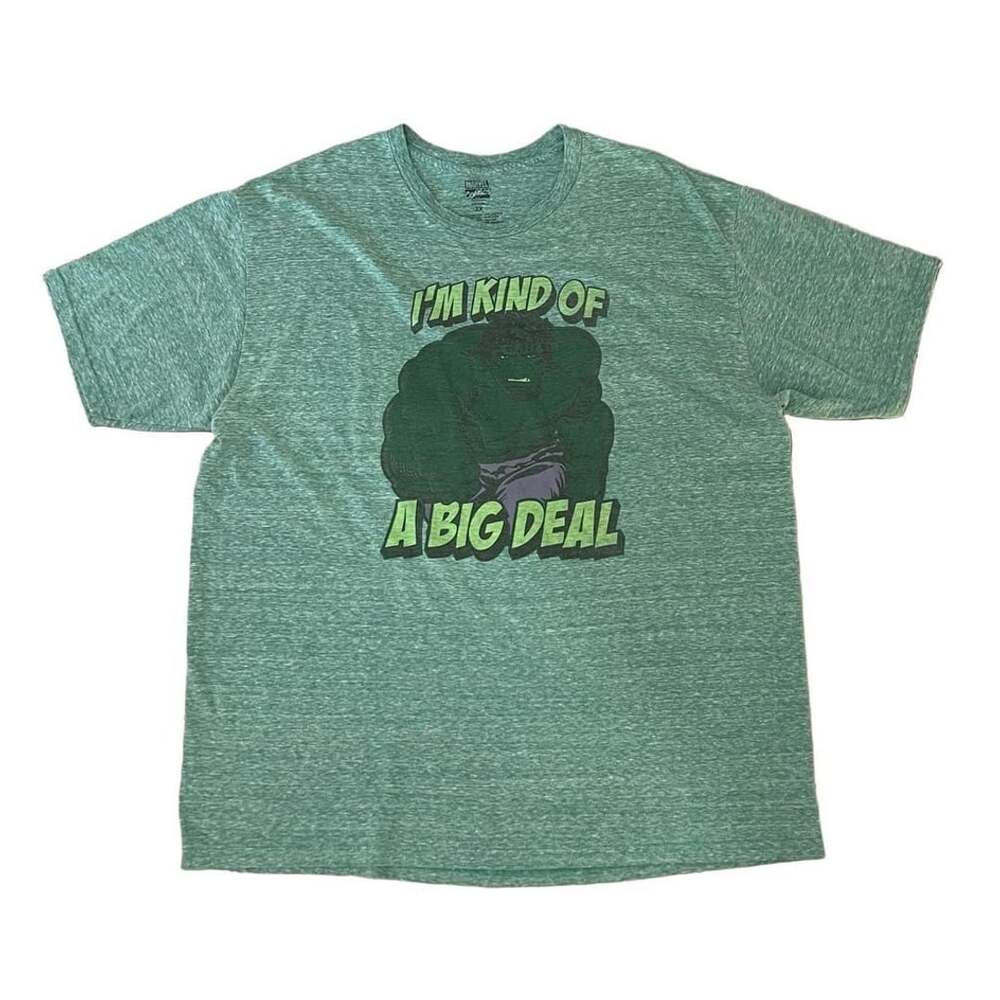 Marvel Comics The Hulk I'm Kind Of A Big Deal Green Graphic T-Shirt Men's 2X